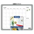 Bazic Products Bazic 16 X 20 Aluminium Framed Magnetic Dry Erase Calendar, 6Pk 6052